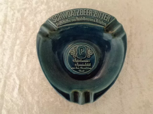 Wittekind Keramik Aschenbecher Schwoatzbeer-Bitter - Reklame / Werbung