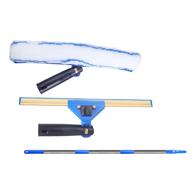Raschietto pulizia vetro plastica detergente vetro set piastrelle doccia squeegee fibra blu