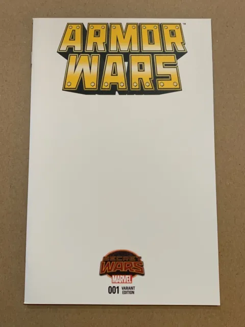 Armor Wars #1 Blank "Sketch" Variant Cover Nm- 1St Printing Secret Wars 2015