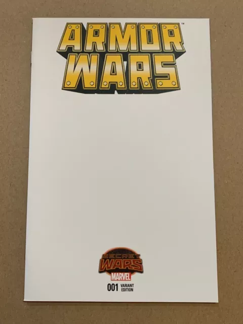 Armor Wars #1 Blank "Sketch" Variant Cover Nm- 1St Printing Secret Wars 2015