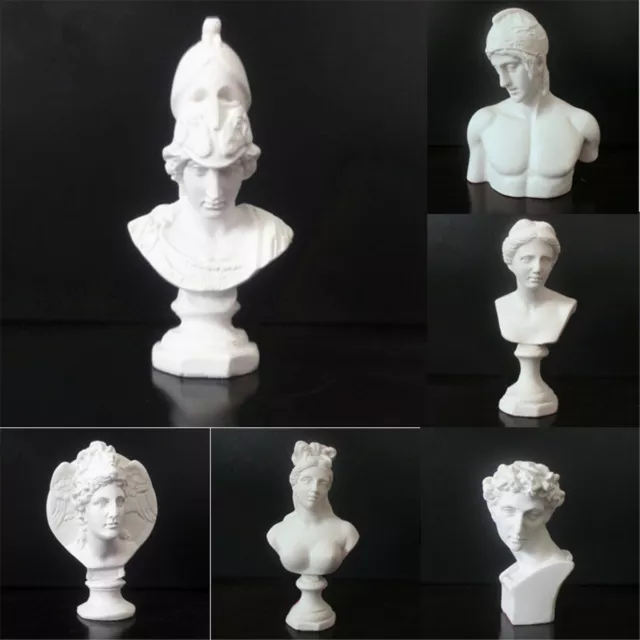 Resin Sculpture Drawing Sketch Plaster Bust Cast Figure Statue Model Art Decor