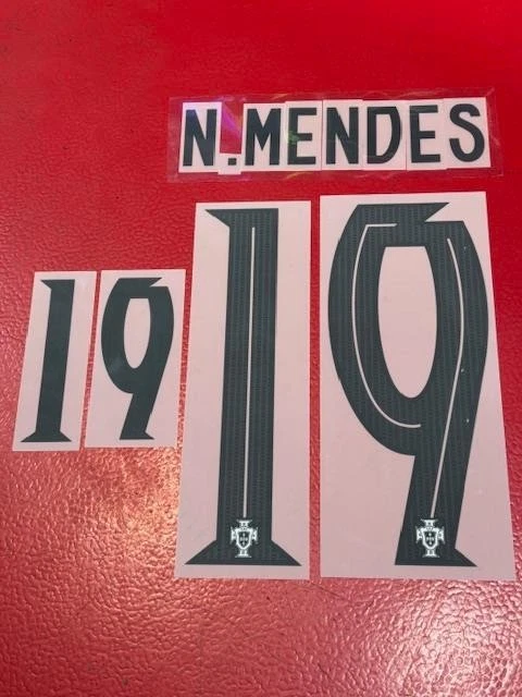 Flocage Officiel Portugal Joao Neves N°15 - Maillot Domicile 2025/2026 - Neuf