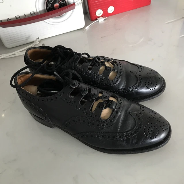 Abito Highland Ghillie Brogues taglia 8 1/2 kilt scarpe ottime condizioni.