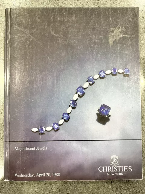Christie's Magnificent Jewels New York April 1998 Auction Catalog