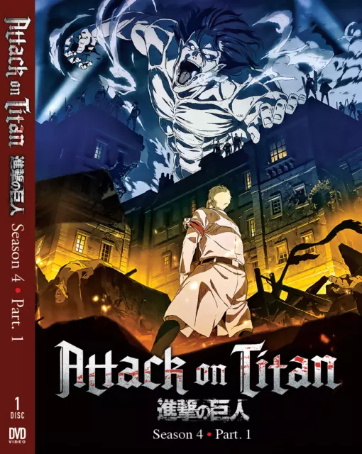 Anime DVD Attack On Titan The Final Season 4 Part 1 (1-16 End) English Dubbed
