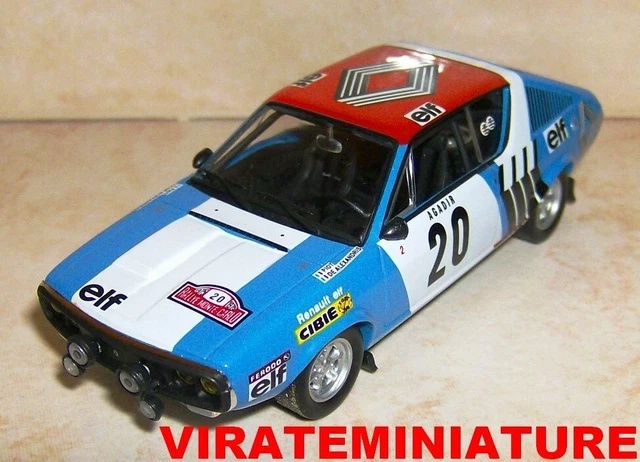 1/43 Spark 1973 Renault 17 TS #5 Rallye du Bandama Jean-Francois Piot