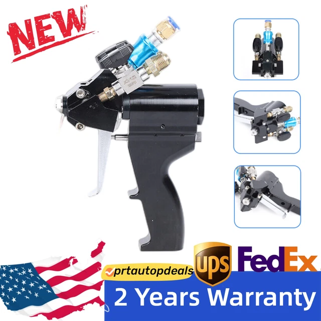 P2 PU Foam Spray Gun Polyurethane Air Purge Spray Gun Self cleaning Black 35Mpa