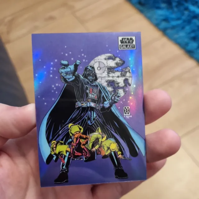 2021 Star Wars Galaxy Chrome REFRACTOR Card #24 CRUSHING THE REBELS