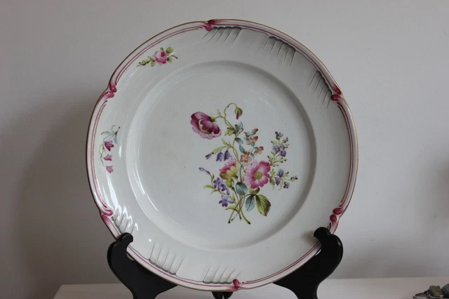 Superbe Assiette Plate KG LUNEVILLE Décor STRASBOURG XIXe ART NOUVEAU n°5