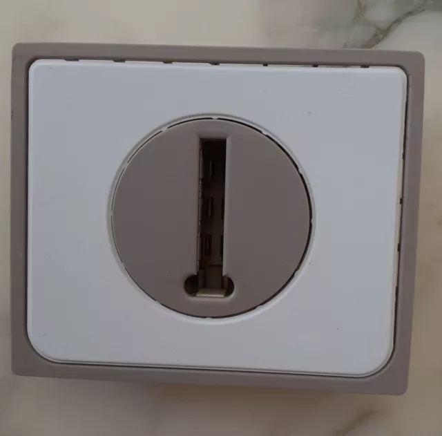 ARNOULD 1001  Raymond Leowy blanc cassé/ taupe prise téléphone 