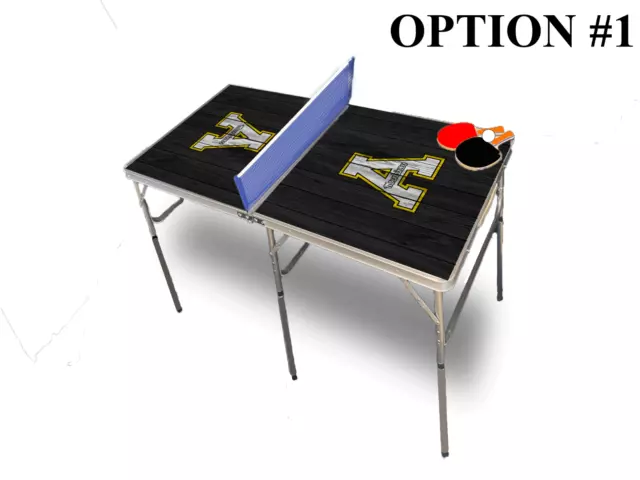 Appalachian State University Portable Table Tennis Ping Pong Folding Table w/Acc