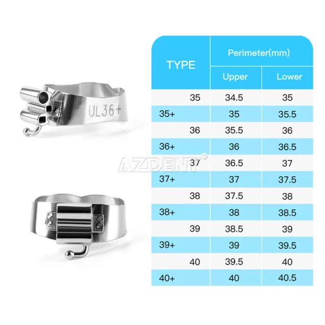 Dental Orthodontic Convertible Roth Band Buccal Tubes For 1st Molar Roth 022