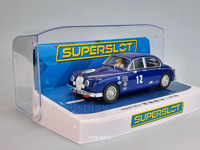Scalextric C56 – Lister Jaguar Rouge – 1/32 – Slot Car – Vintage France