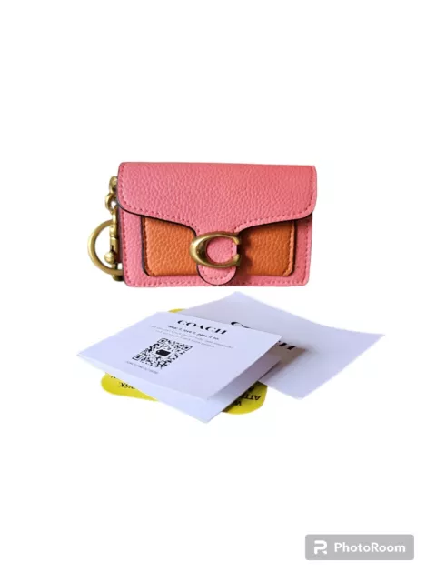 Coach+Mini+Tabby+Bag+Charm+Keychain+Fob+Multi+Confetti+Pink+Chalk+