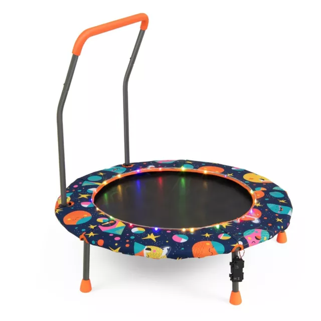 Costway Trampolino Per Bambini Da 92 Cm Con Luci Led Tappeto Rotondo Per