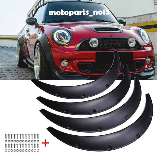 For Mini Cooper S One R53 R55 R56 R58 4.5" Fender Flares Wheel Arch Wide Body