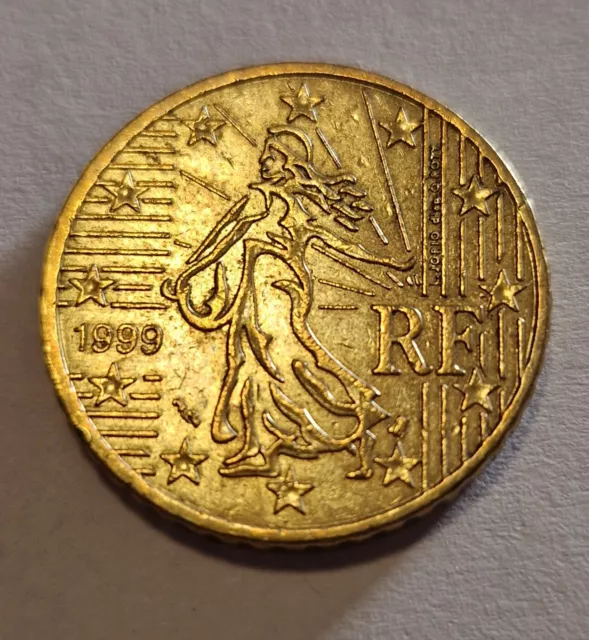 50 Cent Euro Münze, Frankreich 1999 Sammlermünze Rarität Selten