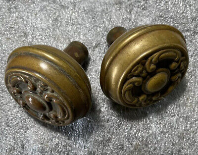 ANTIQUE Pair Of Brass SargentDoor Knobs. 3