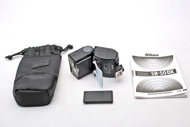 Nikon SB-50DX Speedlight SB50DX Speed light TTL shoe Flash+SW-9IR+SET+WORKS+NICE