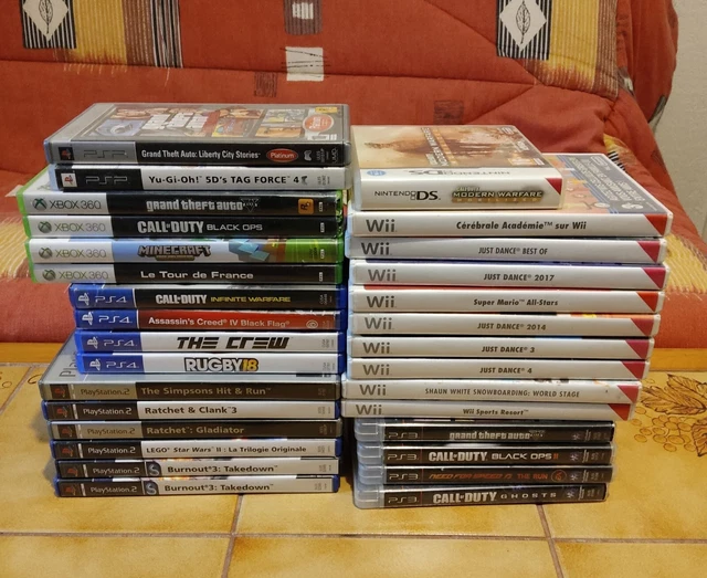 Boîtes Vides Pour Jeux PlayStation 2 - Lot, état Correct, Pour Collection Ou Remplacement