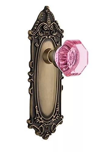 Nostalgic Warehouse 722682 Victorian Plate Single Dummy Waldorf Pink Door Kno...