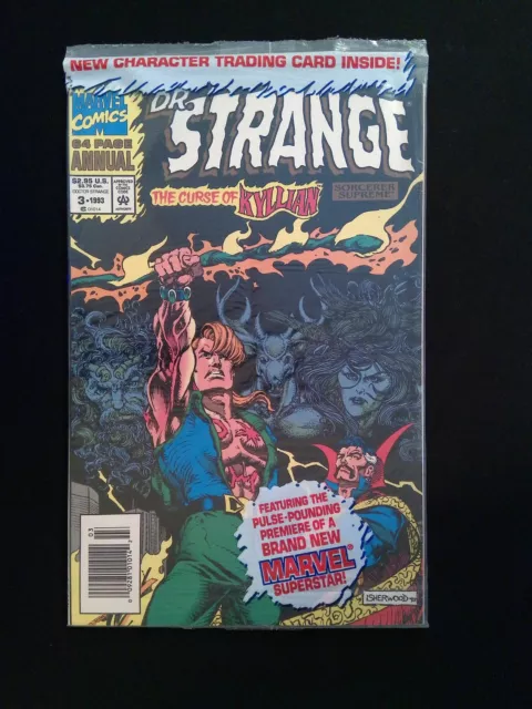 Doctor Strange Annual #3P  Marvel 1993 VF/NM Newsstand Polybagged W/ Card