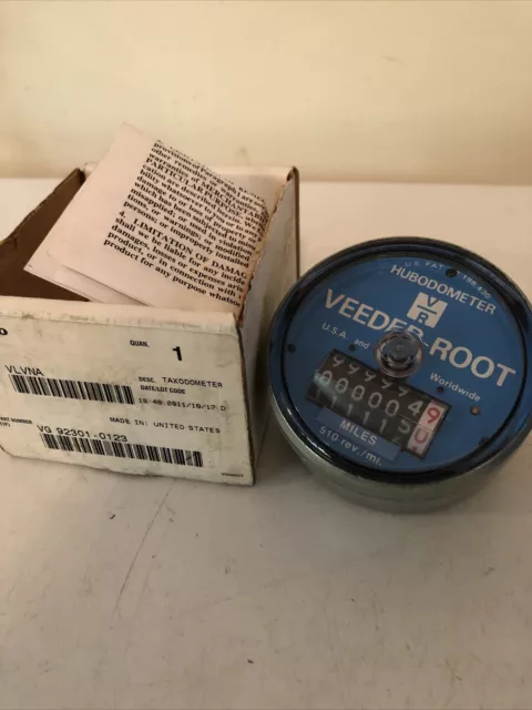 0777737-510 - Veeder-Root 510:1 Rev Hubodometer New Vg 92301-0123 Oem Nos