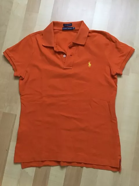 Polo Ralph Lauren Poloshirt Warmes Orange Kurzarm Gr. M The Skinny Polo