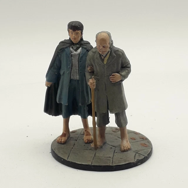 Figurine En Plomb Le Seigneur Des Anneaux - Frodo Et Sam (NLP 2007) - Très Bon état Vintage