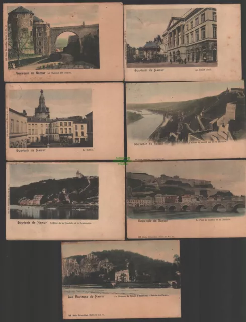 152075 7 AK Namur Belgien La Grand place 1900 Le Pont de Jambes et la Citadelle