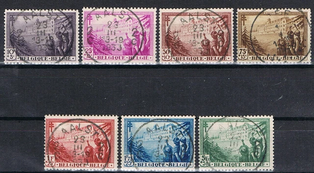 Belgien ++ MiNr. 347-353 ++  gestempelt/O...................................1495