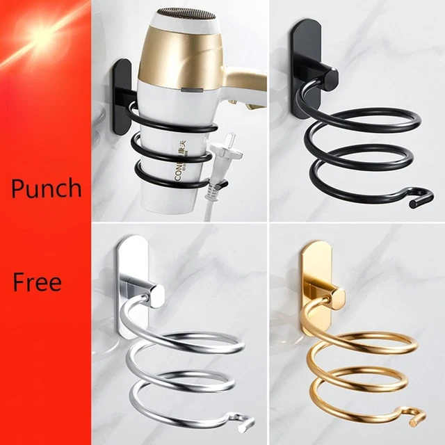 Stand Rack Storage Shelf Hair Dryer Rack Hair Dryer Holder Organizer Tool