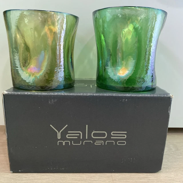 Bicchiere Murano Happy Drink - Vetro Artistico Handmade, ø92x134 Mm, Lilla - Foto 11