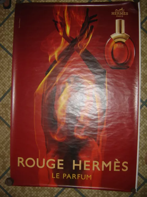 Affiche Parfum ROUGE D'HERMES poster FASHION PERFUME Advertising