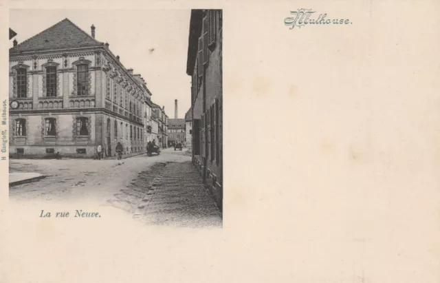 CPA 68 MULHOUSE La Rue Neuve