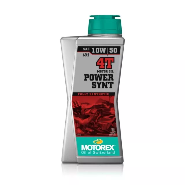 Motorex Power Synt 4T Fully Synthetic 4 Stroke Motorcycle Motorbike Oil 10W/50