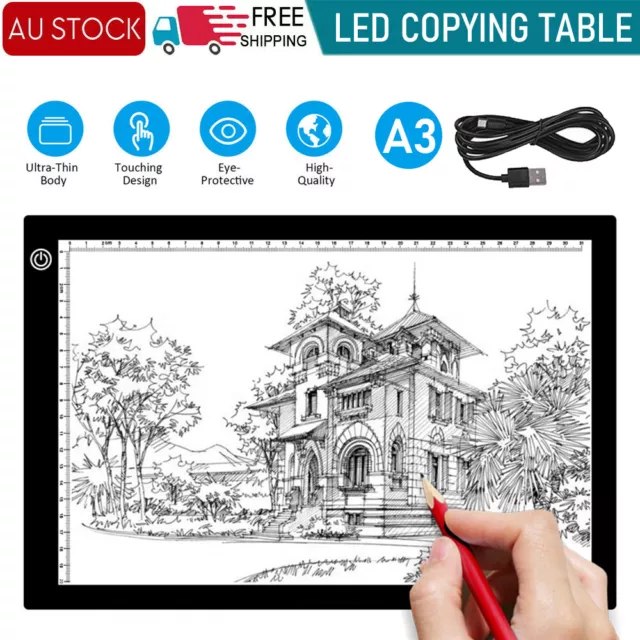 A5 LED Dimmable Tracing Light Box Drawing Board Art Design Pad Copy  Lightbox