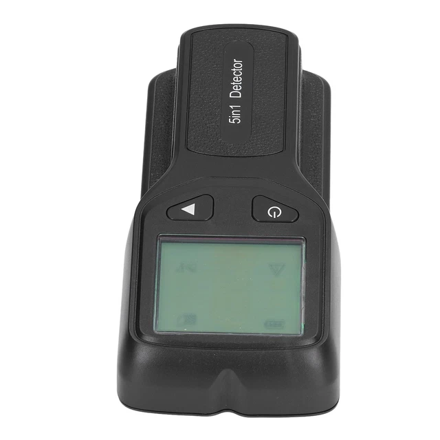 (BLACK)5 IN 1 Stud Finder Multifunctional Wall Scanner LCD Electronic