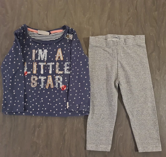 Abito top e leggings per bambine 12-18 mesi (A469)