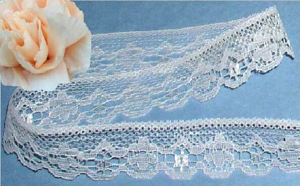 Light Ivory Lace Trim 14 - 30 Yard x 1" Scalloped J49V Buy 3 Trims Get 1-FREE