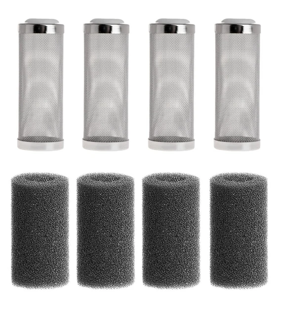 4 Stück neuer Edelstahl-Aquarium-Filter-Zufluss-Einlass-Korb-Mesh-Shrimp-Schutz