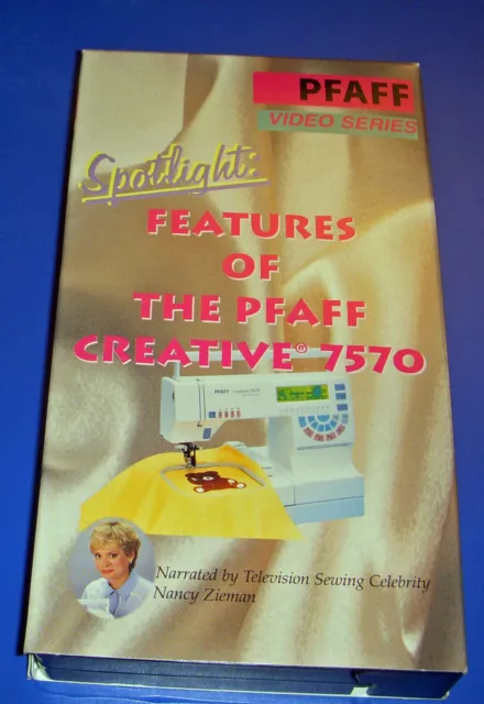 PFAFF Creative 7570 Sewing Machine VHS Video Instructional Manual