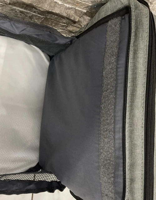 3 in 1 GRAY Diaper Bag Backpack, Baby Portable Crib, Bassinet Bed Changing Mat N 7