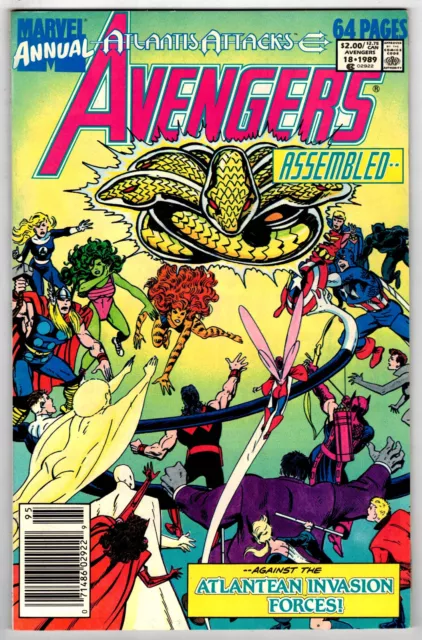 AVENGERS Annual # 18 - 1989 Marvel -  (vf-) Atlantis Attacks Part 8    (B)