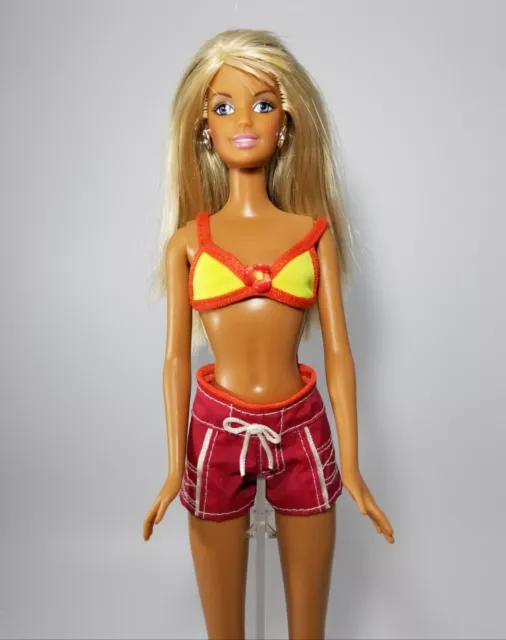 Mattel Barbie 2003 Cali Girl Beach Doll In Original Swimsuit Ooak