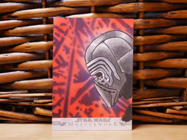 Star Wars Masterwork 2022 KYLO REN 1/1 | Sketch Card | NM Near Mint | 2023