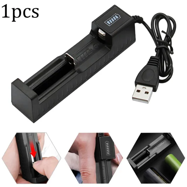 Chargeur intelligent USB efficace pour piles 10440 14500 3 7V4 2V facile à tran