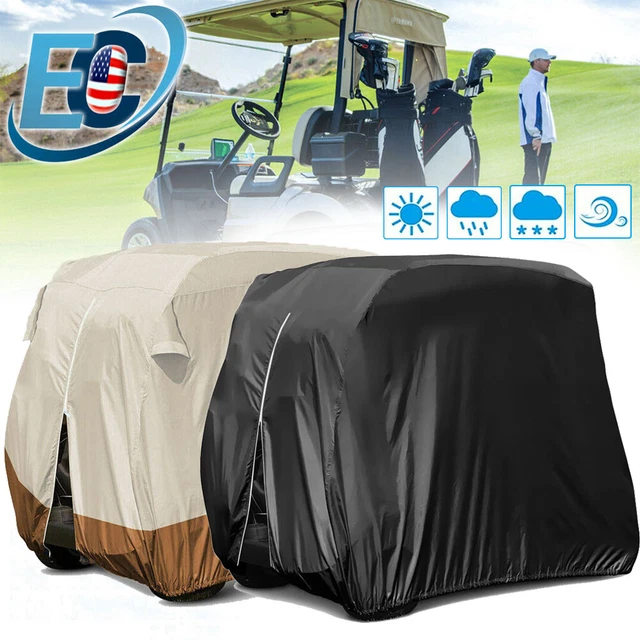 HEAVY DUTY GOLF Cart Cover Zipper 4 Passenger Waterproof EZ GO Yamaha