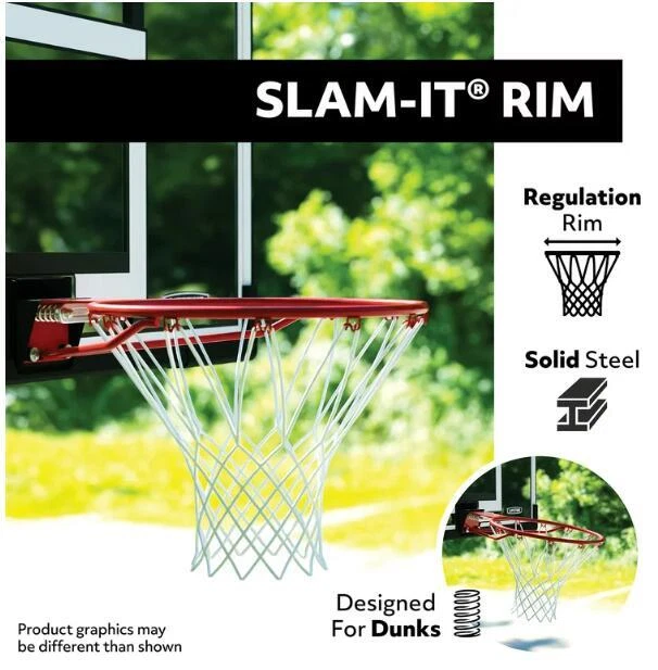 LIFETIME ADJUSTABLE PORTABLE Basketball Hoop, 48 inch Polycarbonate