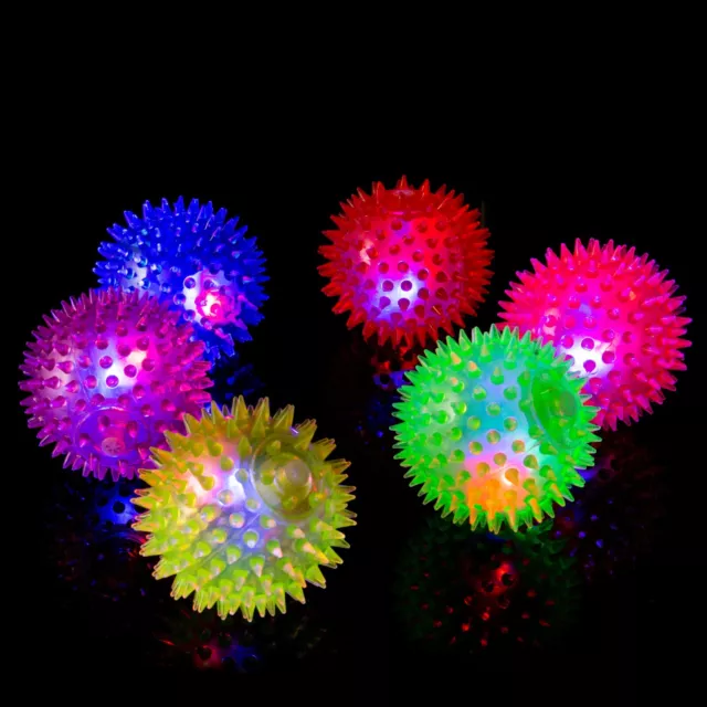 Ultra Light Up LED Spikey Blinkende Kugel Hüpfende Sensorische Igel Spike Balls 3